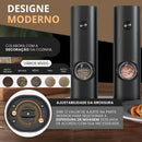 Moedor e Triturador de Temperos Elétrico para Sal e Pimenta