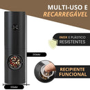 Moedor e Triturador de Temperos Elétrico para Sal e Pimenta