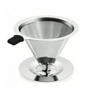 Coador com Filtro de Café Reutilizável em Aço Inox