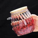 Duo Elegance – Potes de Vidro com Tampa Bambu