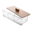 Caixa Acrílica com Tampa Bambu