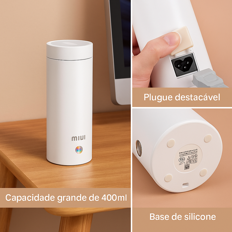 Chaleira Portátil  Elétrica Sofisticada 400ml