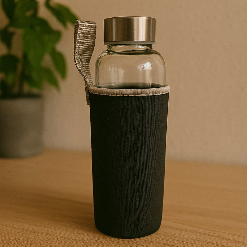 Garrafa Infusora de Vidro Inox