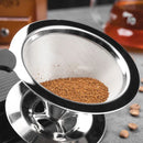 Coador com Filtro de Café Reutilizável em Aço Inox
