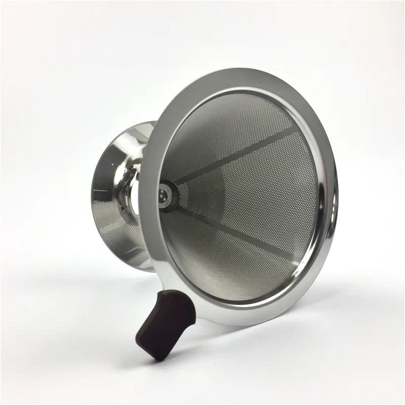 Coador com Filtro de Café Reutilizável em Aço Inox