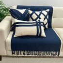 Kit Almofadas Azul Marinho Boho