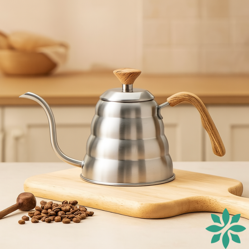 Chaleira Inox Bico de Ganso 1L | Leve Essência