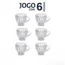 Jogo de Xícaras Vidro 200ml - Leve Essência