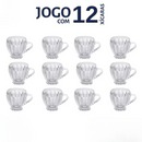 Jogo de Xícaras Vidro 200ml - Leve Essência