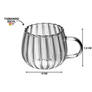 Kit 2 Canecas Caneladas 400ml