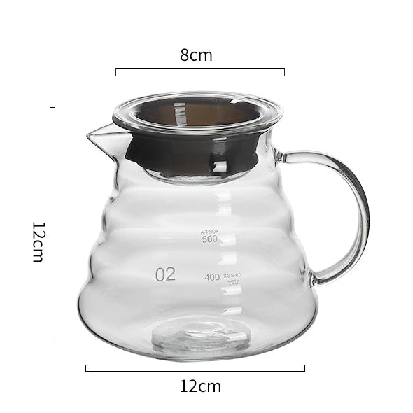 Cafeteira de Vidro + Coador Elegante | Leve Essência