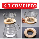 Cafeteira de Vidro + Coador Elegante | Leve Essência