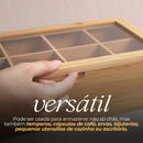 Caixa Organizadora Bambu 8 Divisórias | Multiuso e Elegância Natural