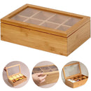 Caixa Organizadora Bambu 8 Divisórias | Multiuso e Elegância Natural