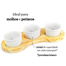 Kit 3 Ramequins com Tábua – Leve Essência