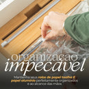 Organizador de Rolos em Bambu | 3 em 1 Prático e Sustentável Leve Essência
