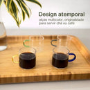 Kit Ritual do Chá | 1 Bule + 4 Xícaras + 2 Potes Herméticos + Brinde: Colher Medidora