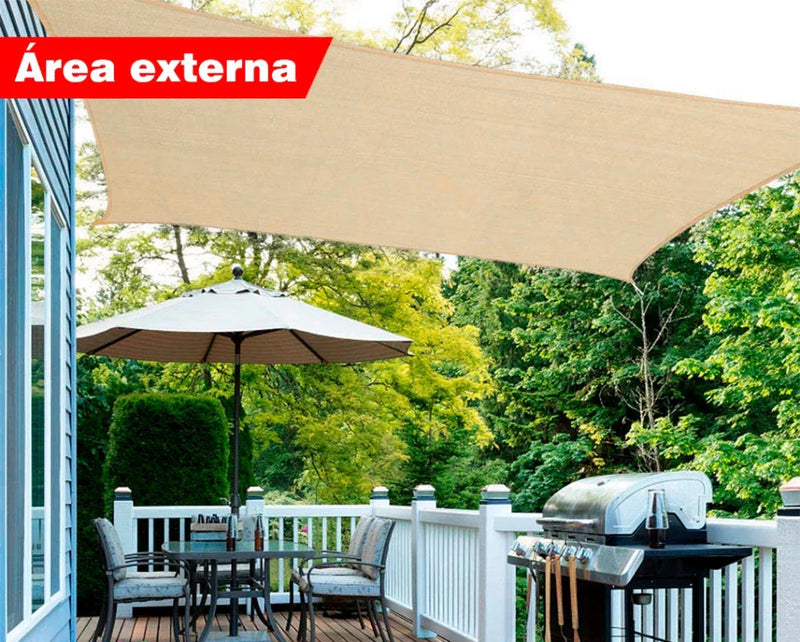 Toldo de Sombreamento 90% Cor Areia