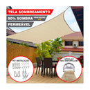 Toldo de Sombreamento 90% Cor Areia