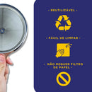 Coador com Filtro de Café Reutilizável em Aço Inox