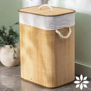 Organizador de Roupas 65L Bambu | Acabamento Premium + Tampa Leve Essência