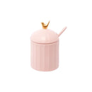 Kit Cerâmica Rosa Colibri 3 Peças