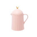 Kit Cerâmica Rosa Colibri 3 Peças