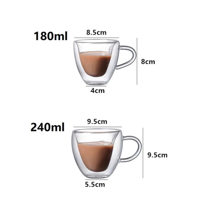 Xícara Coração Parede Dupla
