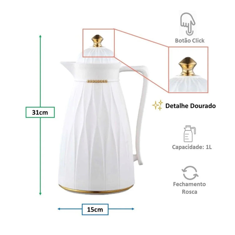 Garrafa Térmica  Click | Leve Essência